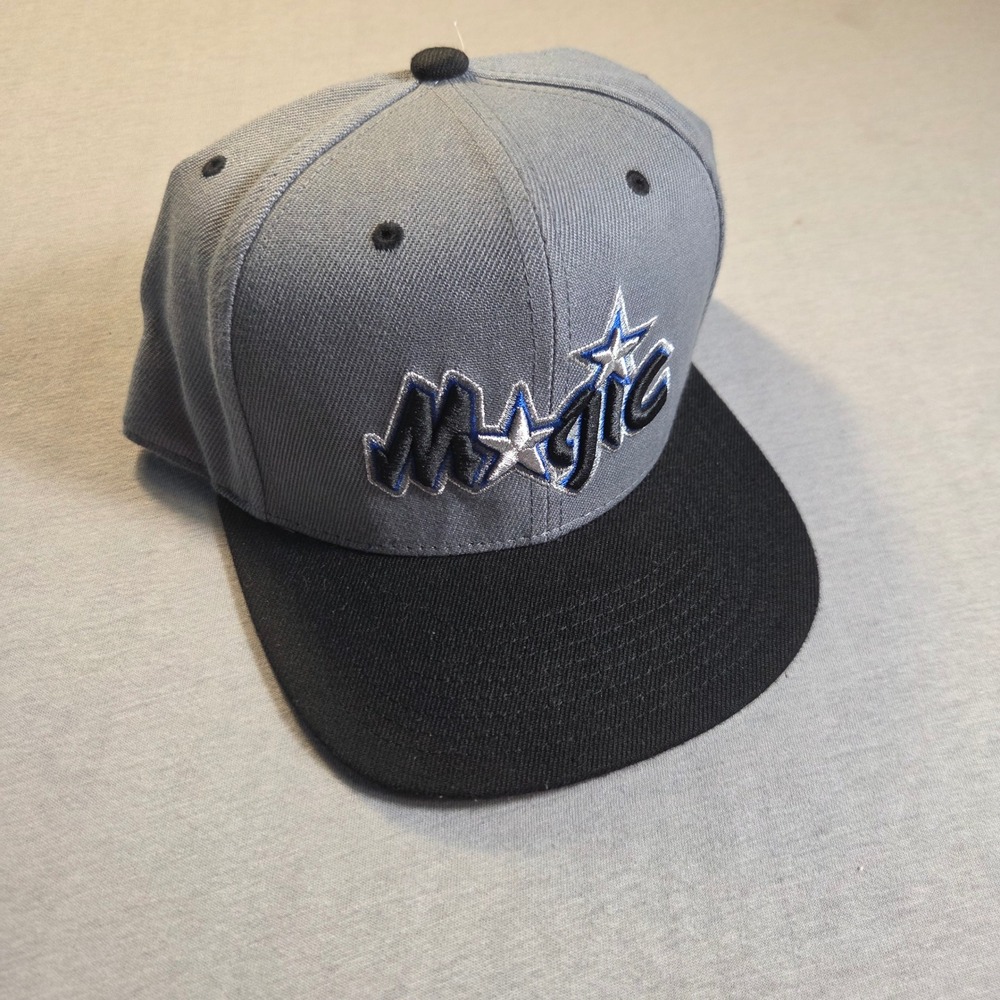 Mitchell & Ness Orlando Magic Hat Gray Black Fitted 7 3/8 NBA HWC RI20095